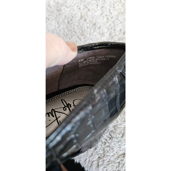 LifeStride Women's Black Square Toe Buckle Front Block‎ Heeled Loafers Size 8M - Picture 7 of 7